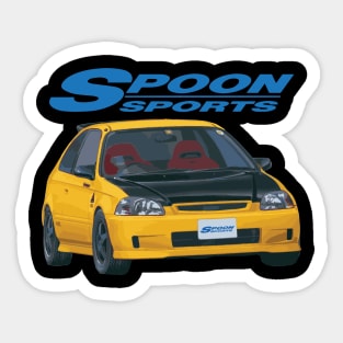 CIVIC phoenix yellow type r EK9 Sticker